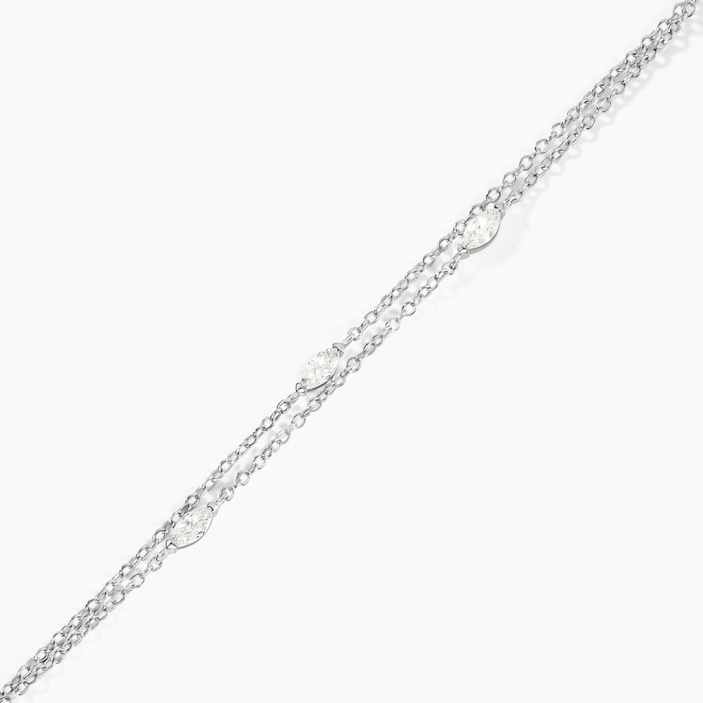 Bracelet Giulette Argent Blanc Oxyde De Zirconium - Bracelets Femme | Histoire d&rsquo;Or