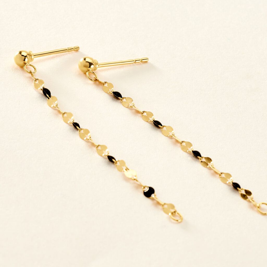 Boucles D'oreilles Pendantes Asteria Or Jaune - Boucles d'oreilles pendantes Femme | Histoire d’Or