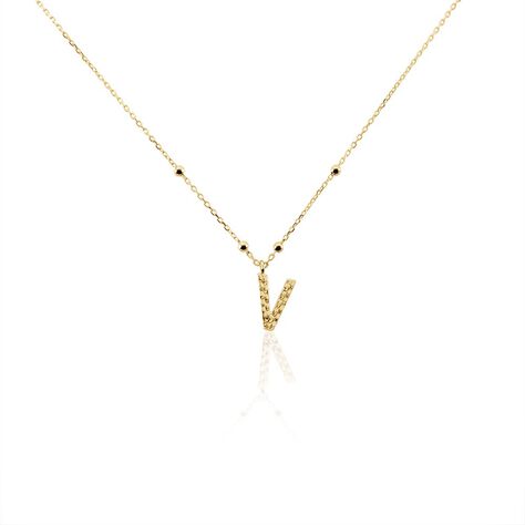 Collier Plaqué Or Jaune Lettra - Colliers fantaisie Femme | Histoire d’Or