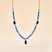 Collier Attila Acier Doré Lapis Lazuli Agate - Colliers fantaisie Femme | Histoire d’Or