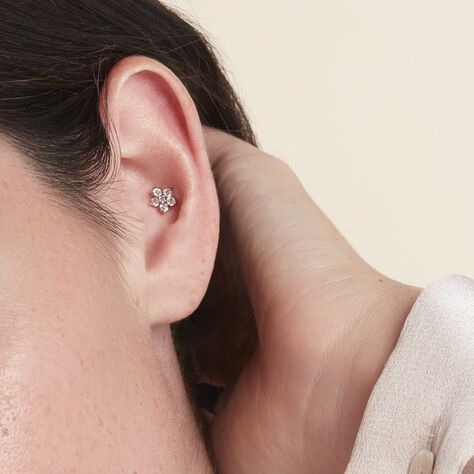 Piercing D'oreilles Unitaire Argent Percy Oxydes De Zirconium - Bijoux Femme | Histoire d’Or