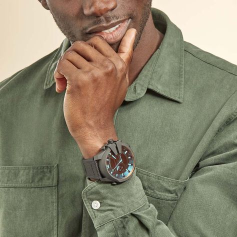 Montre Diesel Mega Chief Noir - Montres Homme | Histoire d’Or
