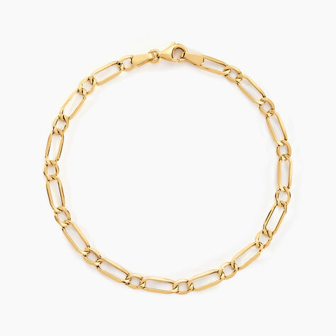 Bracelet Ophelio Maille Alternee 1/1 Or Jaune - Bracelets chaîne Femme | Histoire d’Or