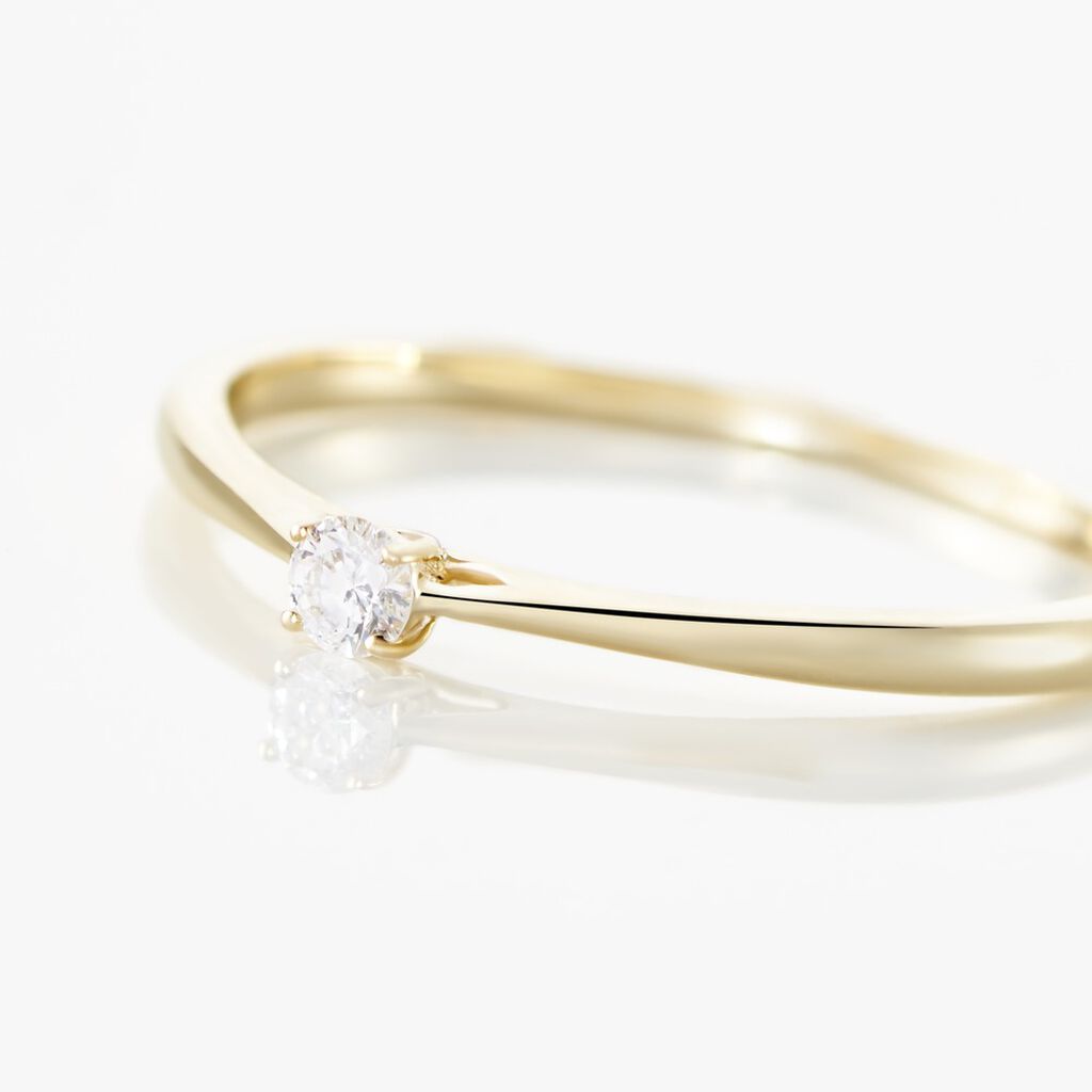 Bague Solitaire Aphrodite Or Jaune Diamant - Bagues solitaires Femme | Histoire d’Or