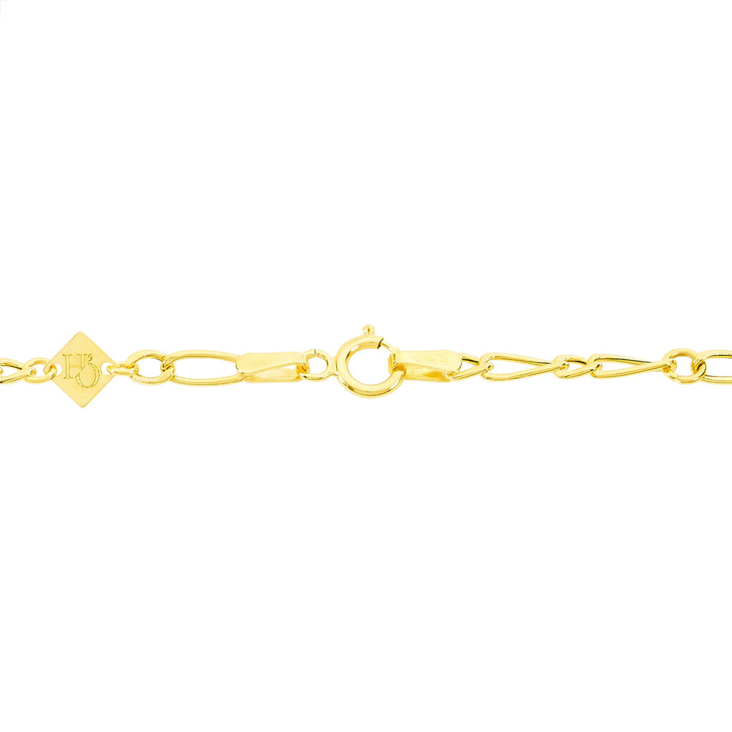 Bracelet Esma Maille Alternee 1/3 Or Jaune - Bracelets Communion Enfant | Histoire d’Or