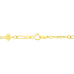 Bracelet Esma Maille Alternee 1/3 Or Jaune - Bracelets Communion Enfant | Histoire d&rsquo;Or