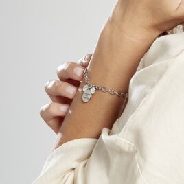 Bracelet Disney Acier Blanc Cristaux - Bracelets fantaisie Femme | Histoire d’Or