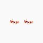 Cr&eacute;oles Rio Argent Rose Oxyde De Zirconium - Boucles d'oreilles cr&eacute;oles Femme | Histoire d&rsquo;Or
