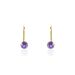 Boucles D'oreilles Pendantes Or Jaune Zoe Améthyste - Boucles d'oreilles pendantes Femme | Histoire d’Or
