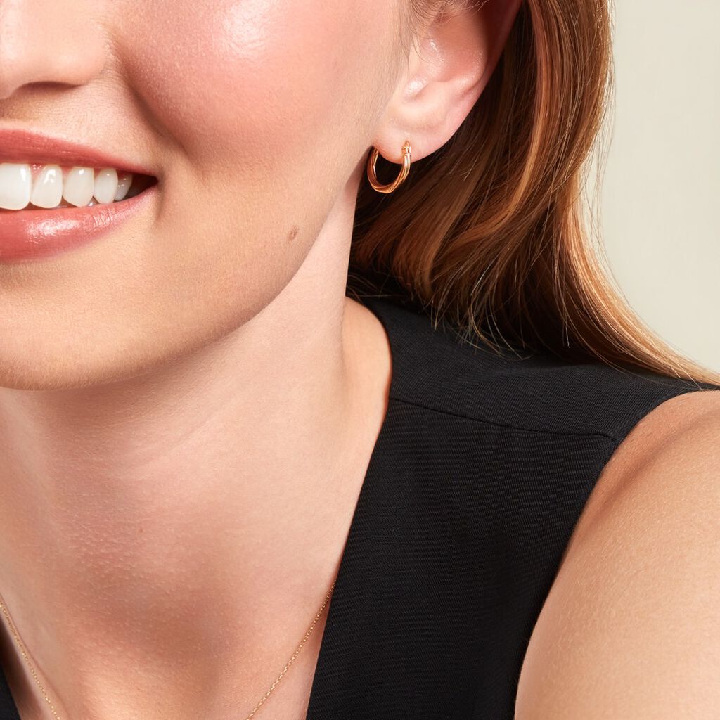 Créoles Youri Or Jaune - Boucles d'oreilles créoles Femme | Histoire d’Or