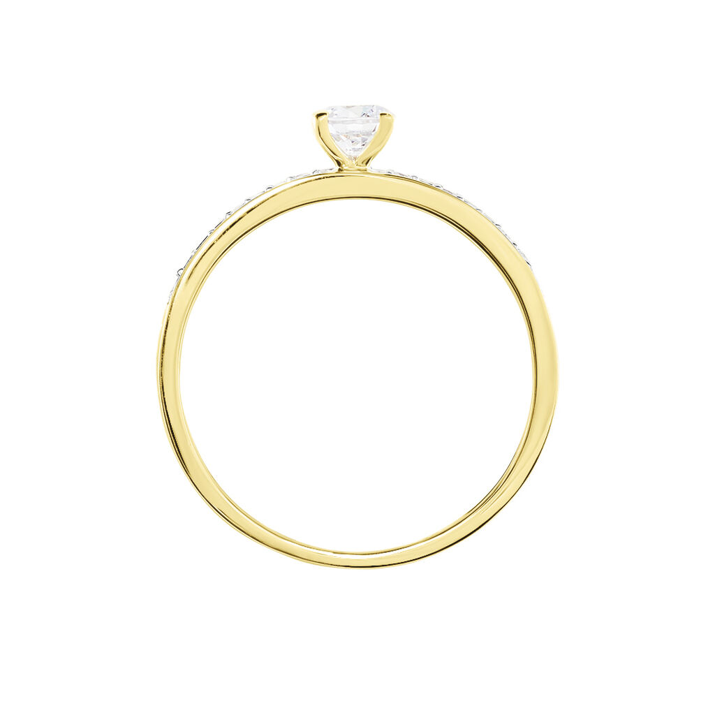 Bague Or Jaune Judita Oxyde De Zirconium - Bagues solitaires Femme | Histoire d’Or