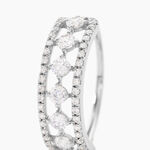 Bague The Crown Or Blanc Oxyde De Zirconium - Bagues avec pierre Femme | Histoire d&rsquo;Or