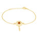 Bracelet Argent Doré Lona Ambre - Bracelets Attrape rêves Femme | Histoire d’Or