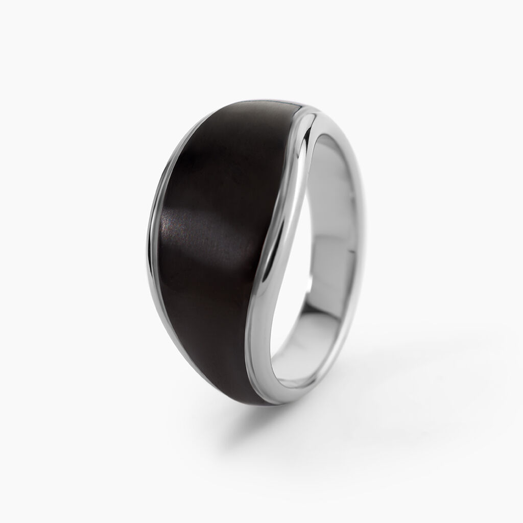 Bague Otis Acier Argent&eacute; - Bagues fantaisie Homme | Histoire d&rsquo;Or