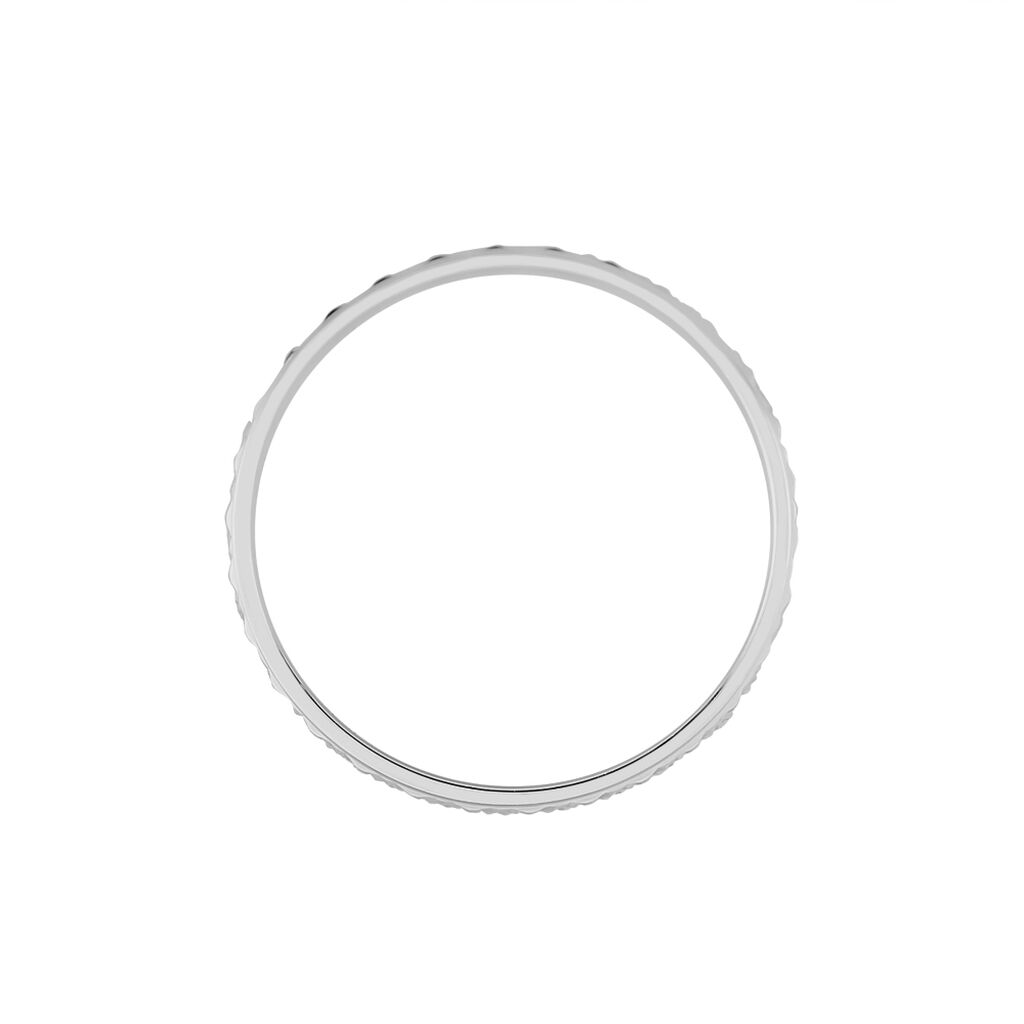 Alliance Venus Ruban Plat Or Blanc - Alliances Femme | Histoire d’Or