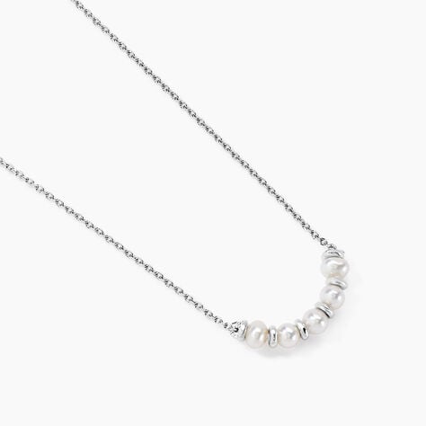 Collier Perlissima Argent Blanc Perle De Culture - Colliers fantaisie Femme | Histoire d&rsquo;Or