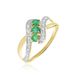 Bague Simma Or Jaune Diamant Et Emeraude - Bagues avec pierre Femme | Histoire d’Or