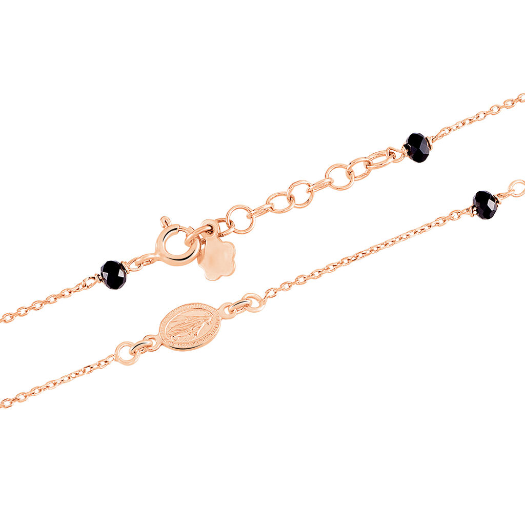 Collier Argent Rose Cirola Croix Vierge - Colliers fantaisie Femme | Histoire d’Or