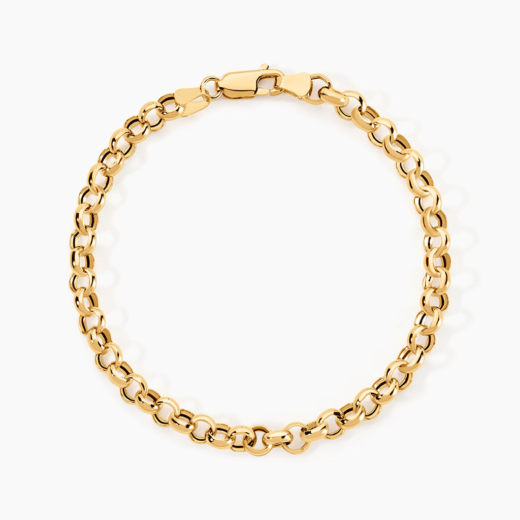 Bracelet Jodie Maille Jaseron Or Jaune - Bracelets cha&icirc;ne Femme | Histoire d&rsquo;Or