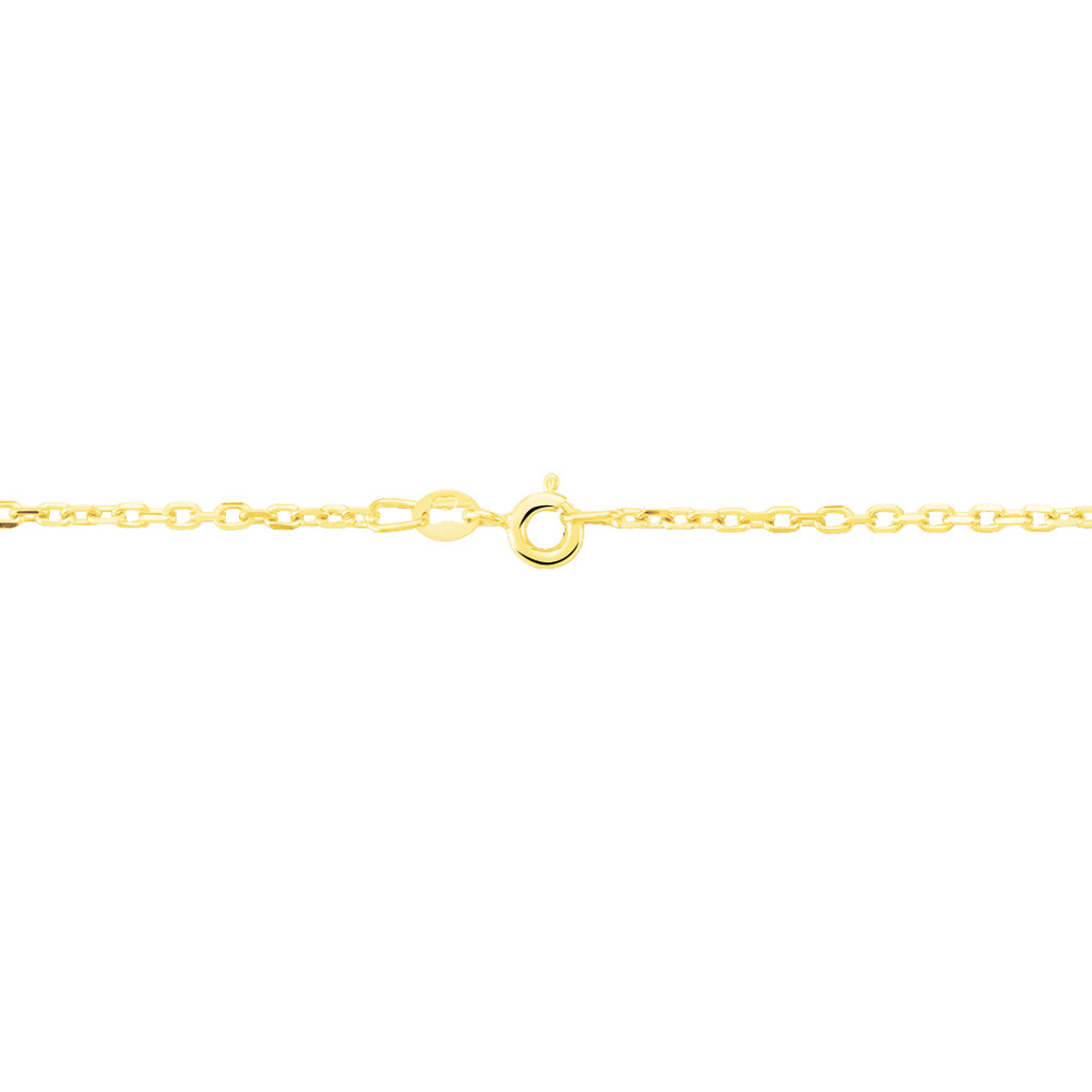 Chaîne Igoa Maille Forçat Diamantee Or Jaune - Chaines Unisex | Histoire d’Or