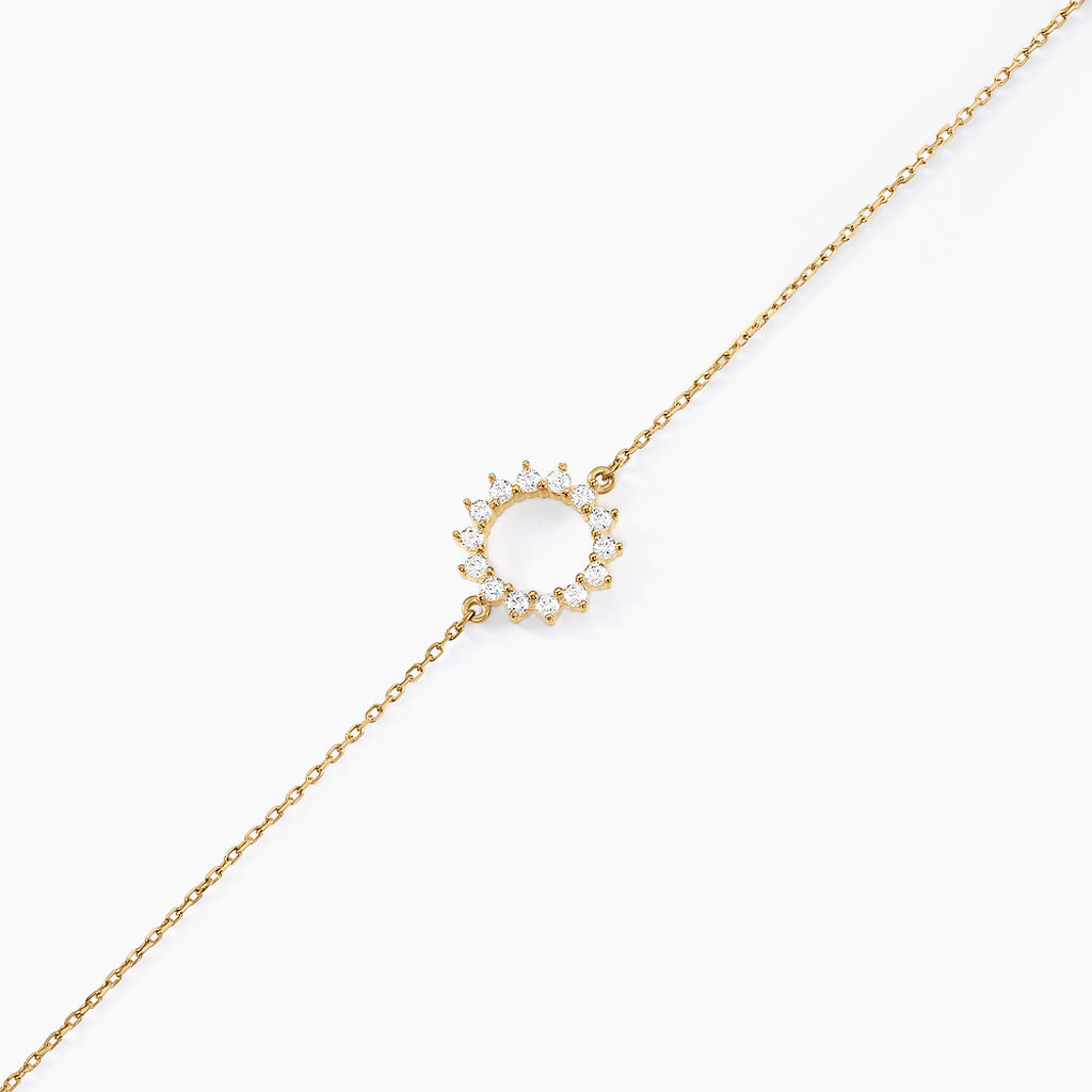 Bracelet Flurry Or Jaune Oxyde De Zirconium - Bracelets Femme | Histoire d&rsquo;Or