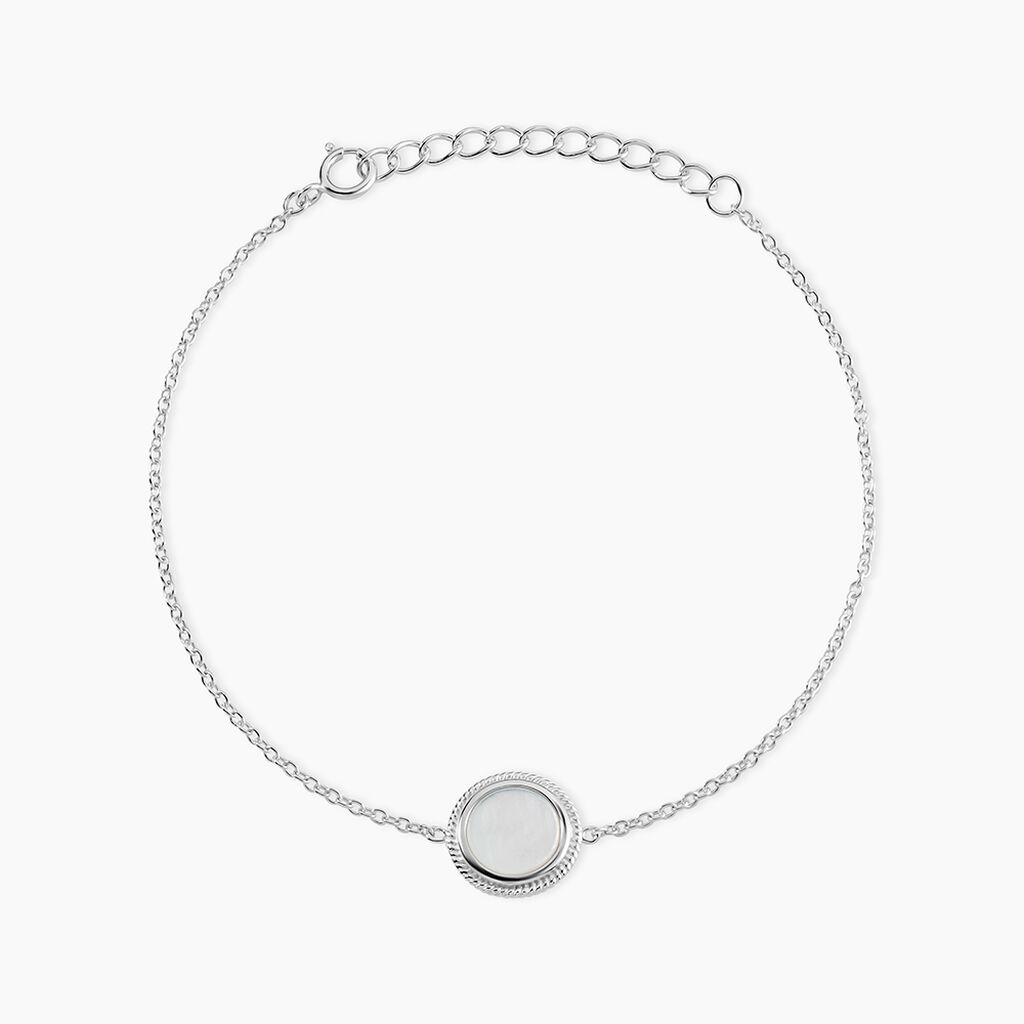 Bracelet Zea Argent Blanc Nacre - Bracelets Femme | Histoire d&rsquo;Or