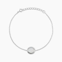 Bracelet Zea Argent Blanc Nacre