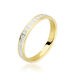 Alliance Grain De Folie Diamantee Ruban Plat Or Bicolore - Alliances Unisex | Histoire d&rsquo;Or
