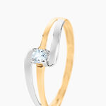 Bague Nesryne Or Bicolore Topaze - Bagues solitaires Femme | Histoire d&rsquo;Or