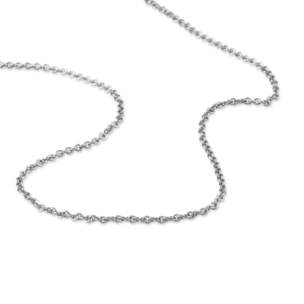 Cha&icirc;ne Ilda Maille For&ccedil;at Limee Or Blanc - Chaines Femme | Histoire d&rsquo;Or