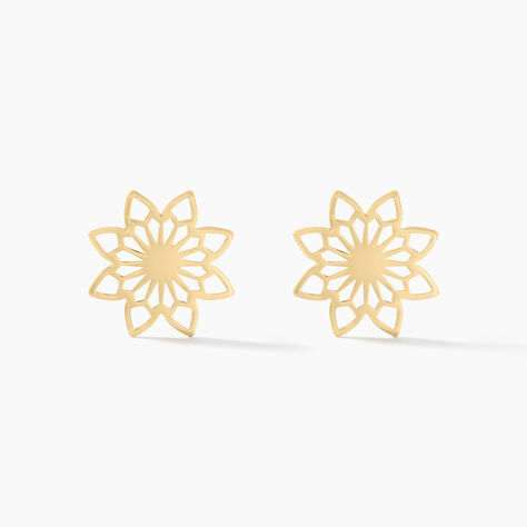 Boucles D'oreilles Puces Albiorica Or Jaune - Clous d'oreilles Femme | Histoire d’Or