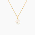 Pendentif Tourbillon Or Jaune Perle De Culture - Pendentifs Femme | Histoire d&rsquo;Or