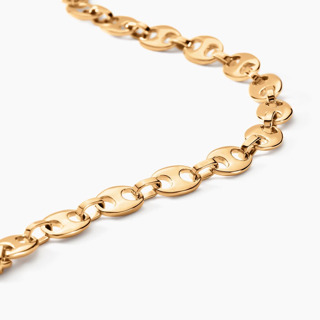 Bracelet William Plaqu&eacute; Or Jaune - Bracelets cha&icirc;ne Homme | Histoire d&rsquo;Or