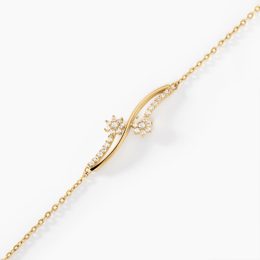 Bracelet Orion Or Jaune Oxyde De Zirconium - Bracelets Femme | Histoire d&rsquo;Or
