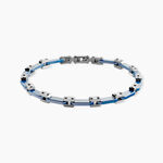 Bracelet Jourdan Iain Acier Argent&eacute; - Bracelets Homme | Histoire d&rsquo;Or