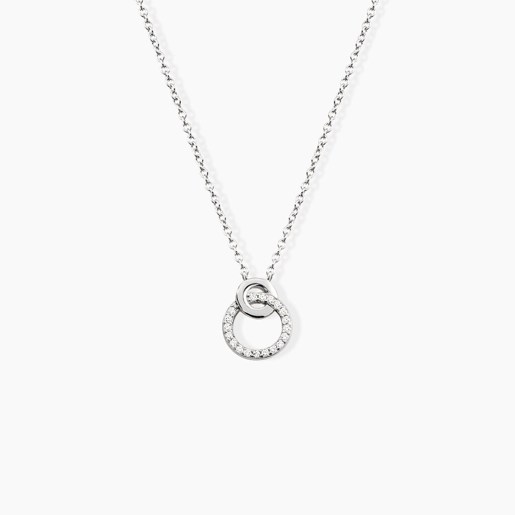 Collier Fant Argent Blanc Oxyde De Zirconium - F&ecirc;te des m&egrave;res Femme | Histoire d&rsquo;Or