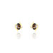 Boucles D'oreilles Puces Vrille Ovale Or Jaune Quartz - Clous d'oreilles Femme | Histoire d’Or