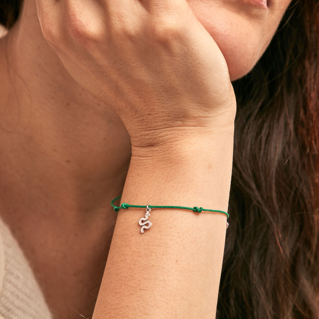 Bracelet Viapa Argent Blanc - Bracelets cordon Femme | Histoire d’Or