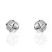 Boucles D'oreilles Puces Albanne Argent Blanc - Boucles d'oreilles fantaisie Femme | Histoire d’Or