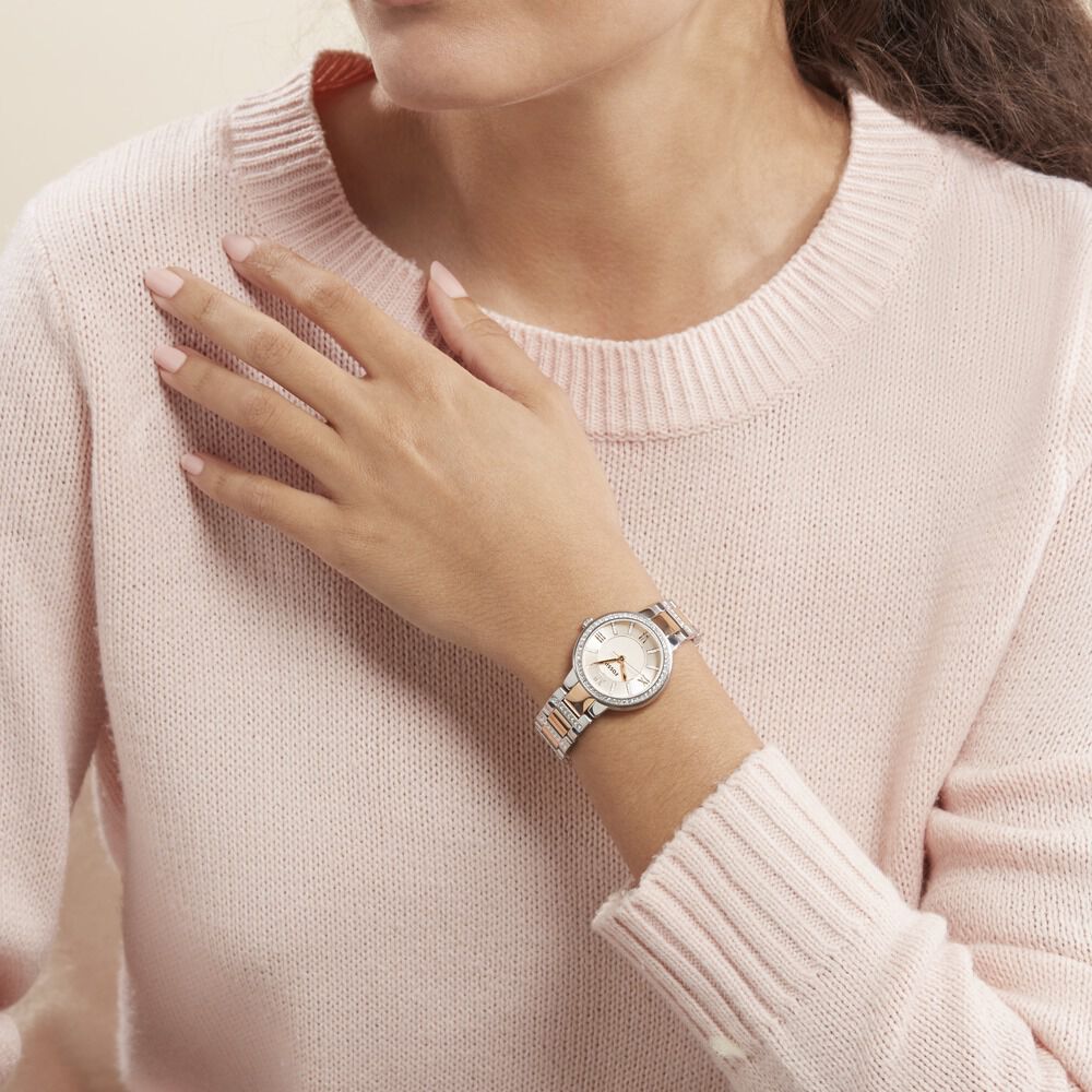 Montres Fossil ES3405 Acier Clip Strass Ronde Bicolore Ronde - HIMF2QS0060  • Histoire d'Or