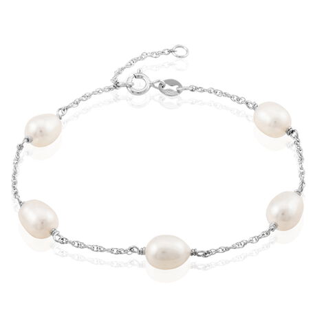 Bracelet Perlita Argent Blanc Perle De Culture - Bracelets Femme | Histoire d’Or