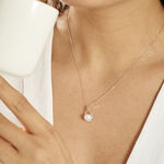 Collier Patricia Or Blanc Perle De Culture Oxyde - Colliers Femme | Histoire d&rsquo;Or