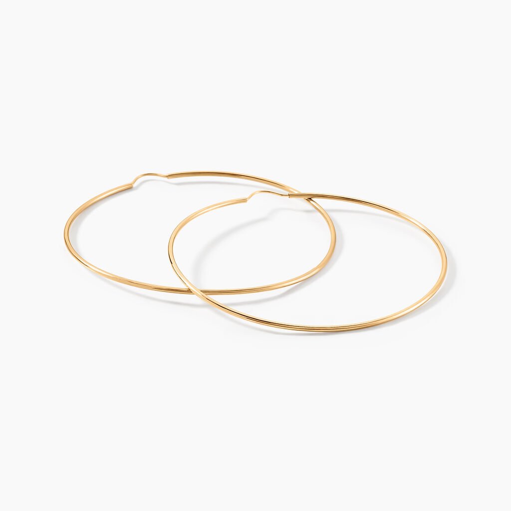 Cr&eacute;oles Dominae Or Jaune - Boucles d'oreilles cr&eacute;oles Femme | Histoire d&rsquo;Or