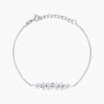 Bracelet Argent Blanc Precieux Flocon Oxyde De Zirconium - Bracelets Femme | Histoire d&rsquo;Or