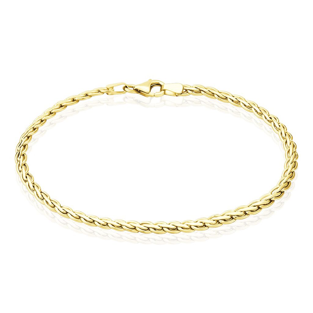 Bracelet Jayna Maille Palmier Or Jaune - Bracelets chaîne Femme | Histoire d’Or