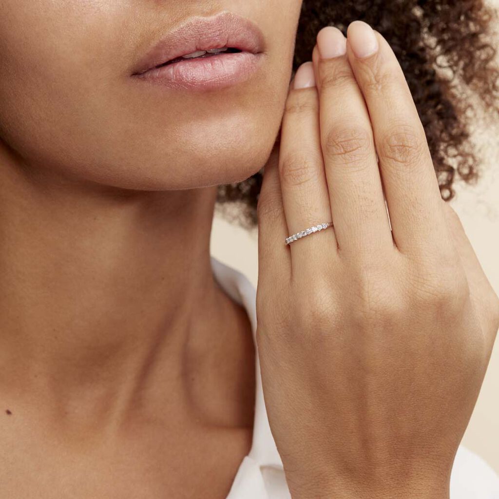 Alliance Hera Or Blanc Diamant - Alliances Femme | Histoire d’Or