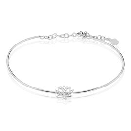 Bracelet Jonc Rosita Argent Blanc - Bracelets fantaisie Femme | Histoire d’Or