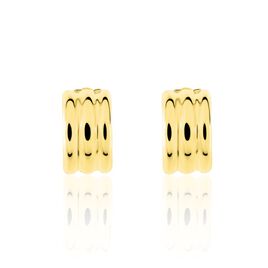 Creoles Or Jaune Leounoro - Boucles d'oreilles créoles Femme | Histoire d’Or