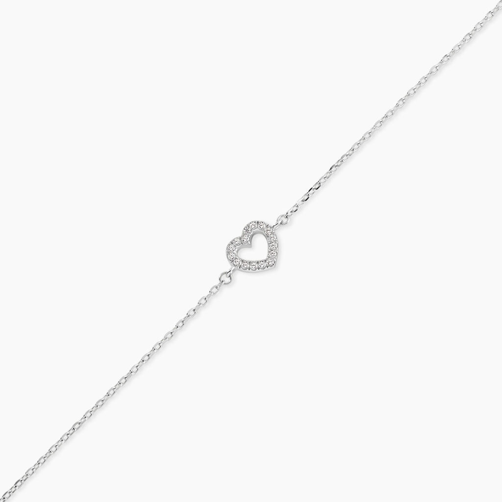 Bracelet Phanie Argent Blanc Oxyde De Zirconium - F&ecirc;te des m&egrave;res Femme | Histoire d&rsquo;Or