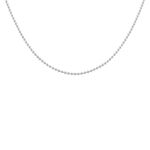 Collier Nateo Boules Argent Blanc - Colliers fantaisie Homme | Histoire d&rsquo;Or